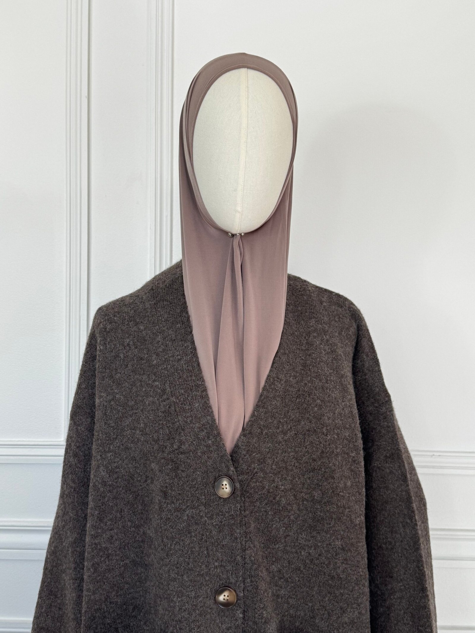 Cardigan en maille - Marron – Image 3