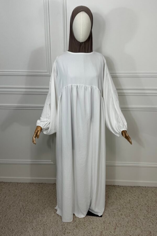 Abaya Bouffante – Blanche