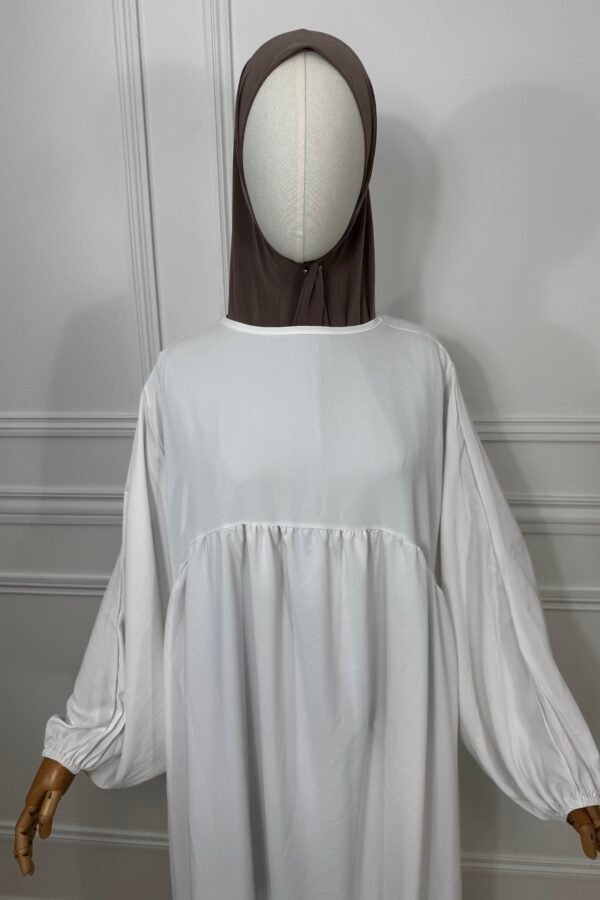 Abaya Bouffante – Blanche