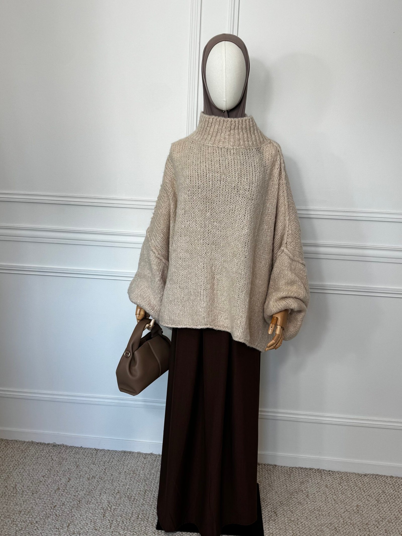 Jupe Trapèze - Marron – Image 2