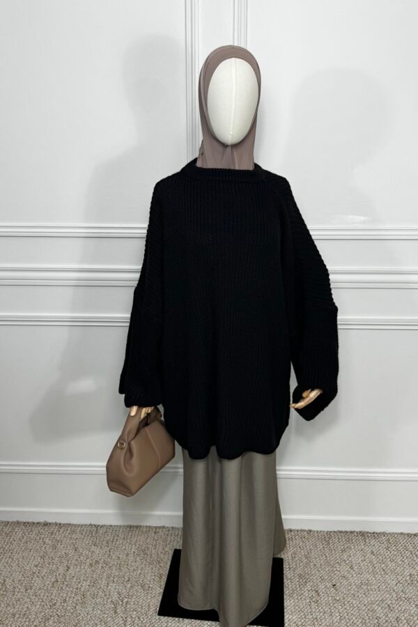 Pull Manches Carrés – Noir