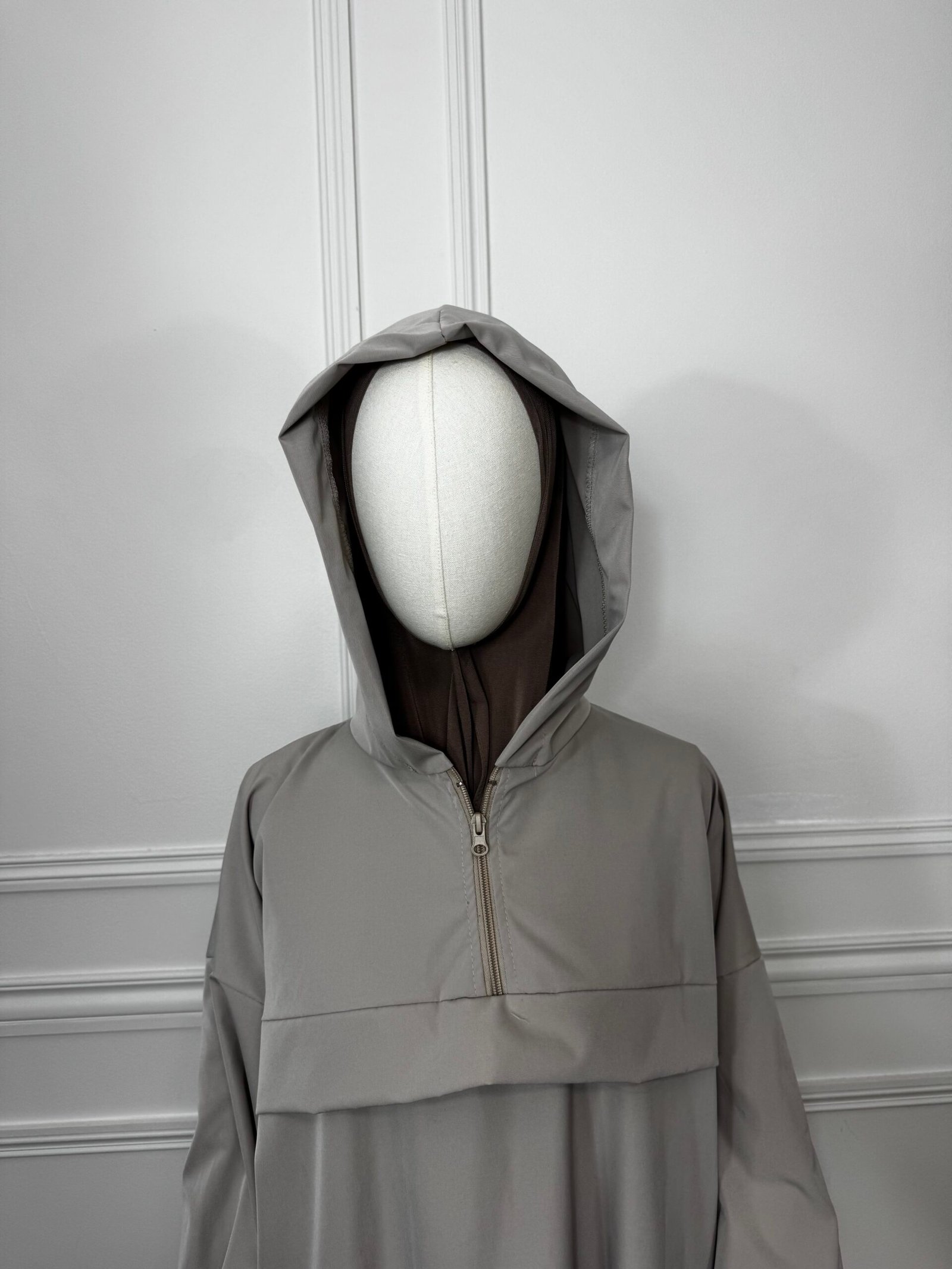 Robe Parka à Capuche - Grise – Image 5