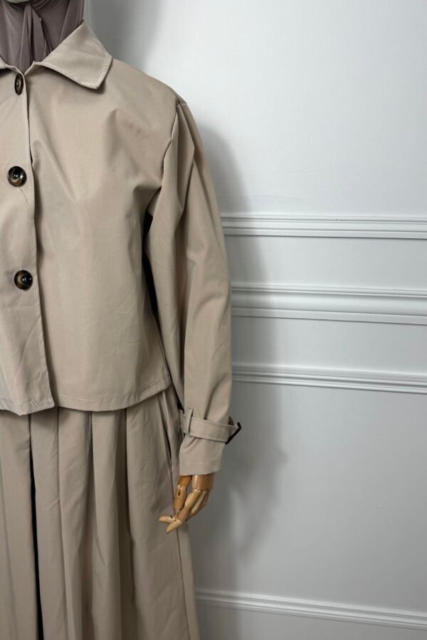 Ensemble Parka Jupe – Beige