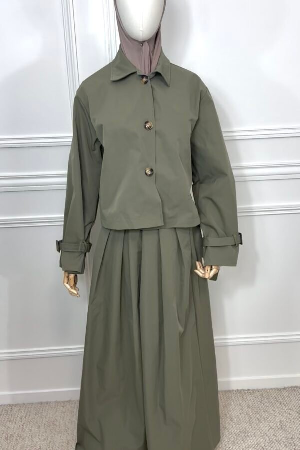 Ensemble Parka Jupe – Kaki