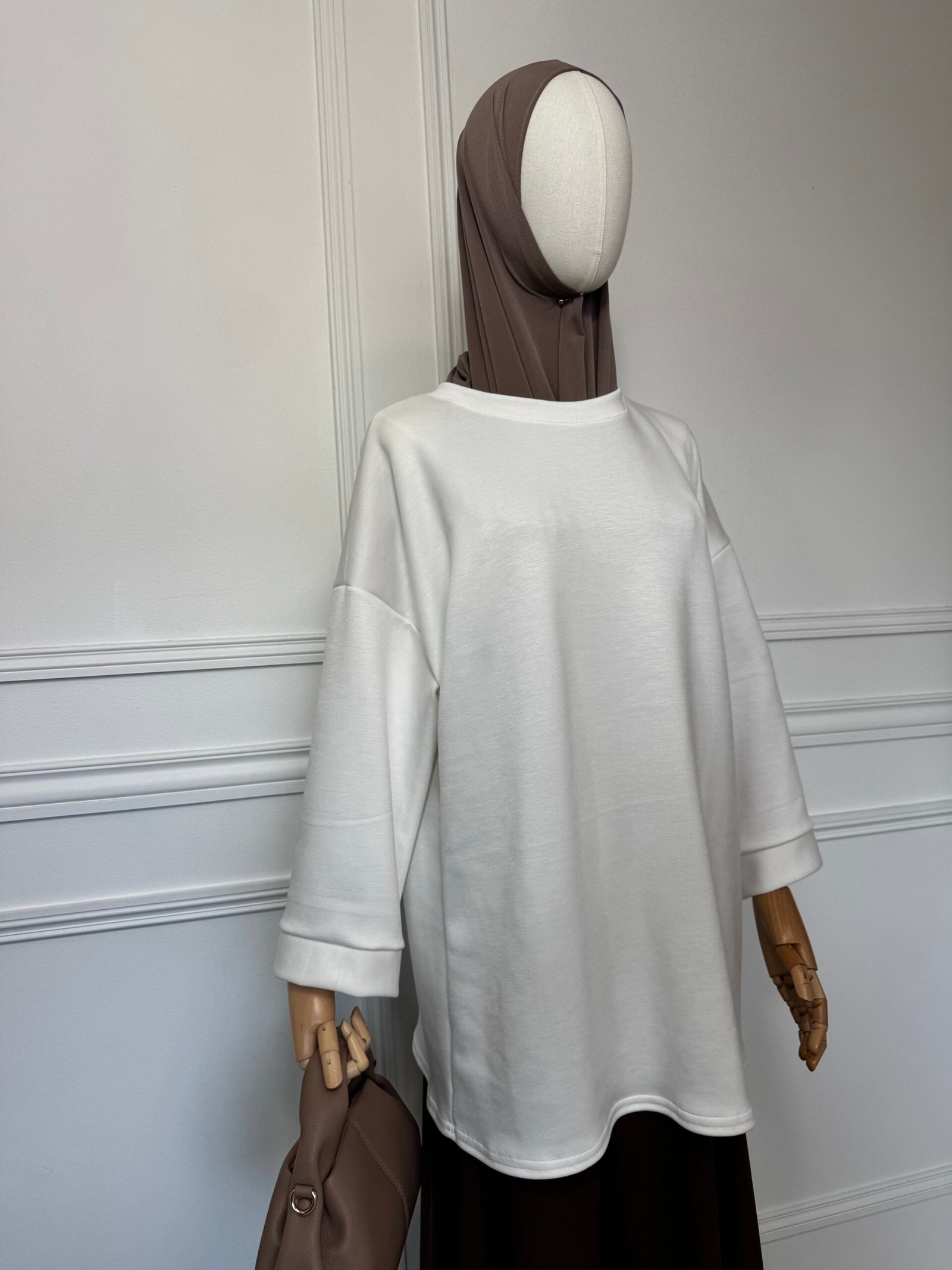 Pull Basique - Blanc – Image 3
