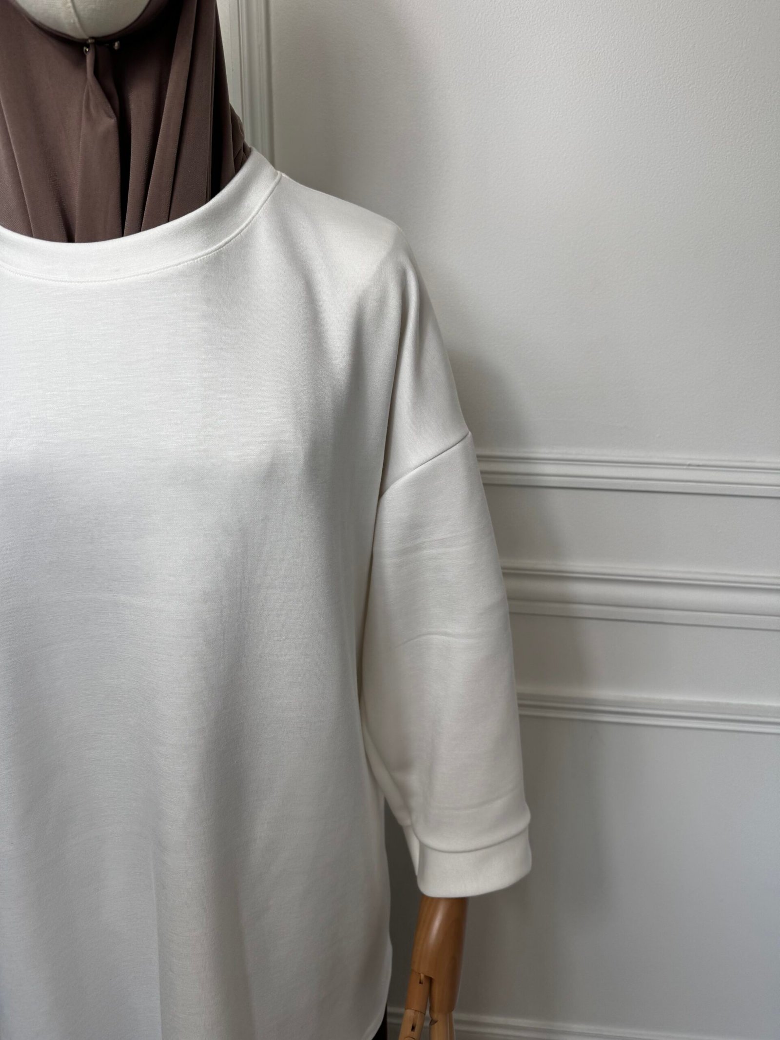 Pull Basique - Blanc – Image 2