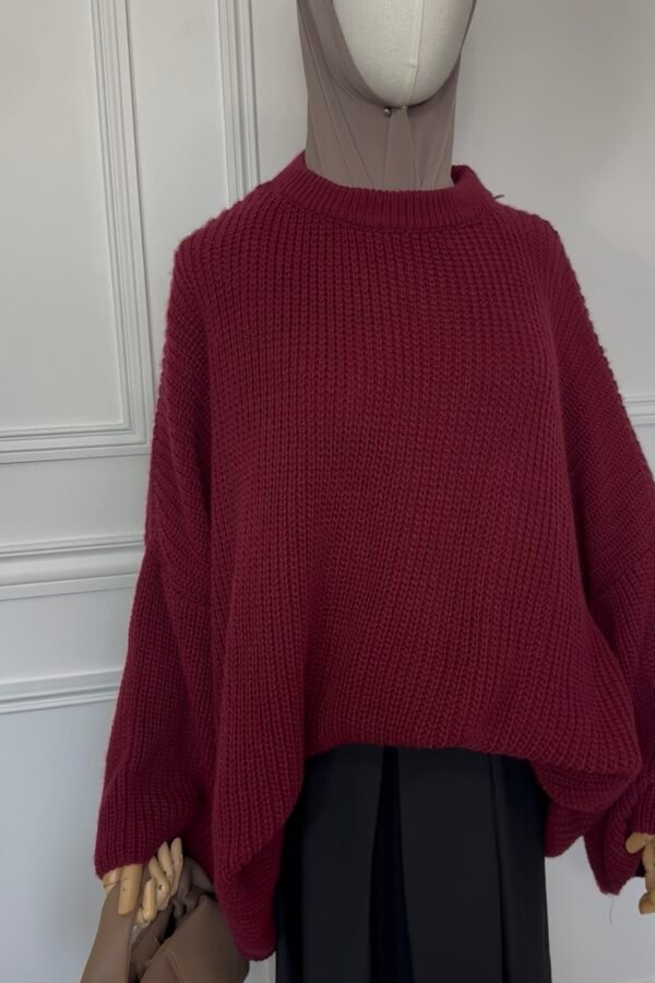 Pull Manches carrés – Bordeaux
