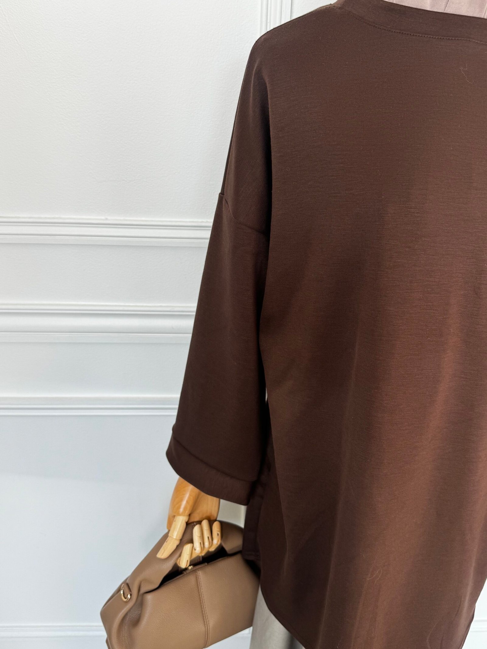 Pull Basique - Marron – Image 2
