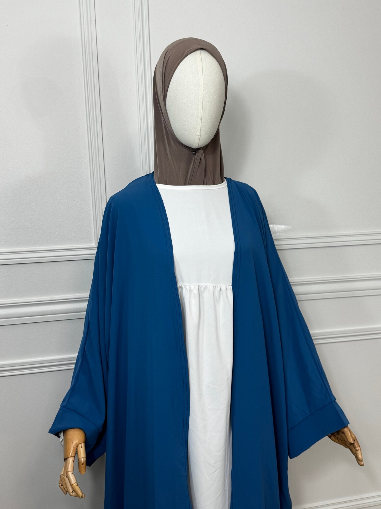 Kimono soie de medine - bleu jean