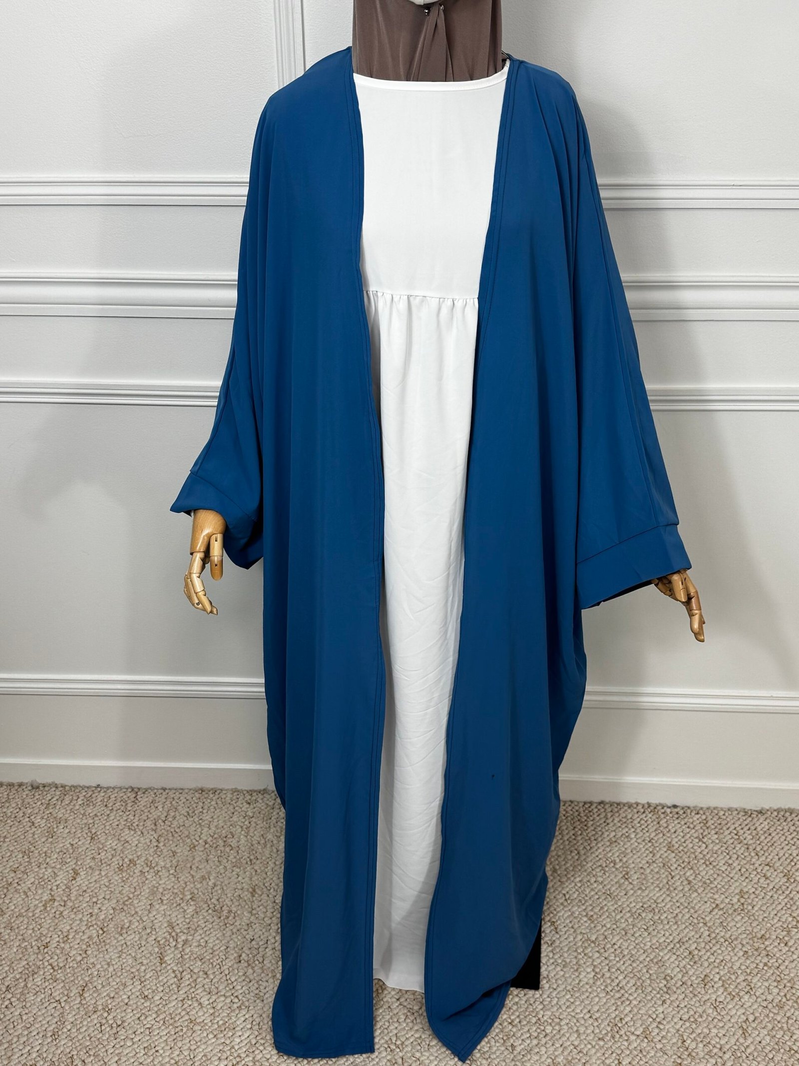 Kimono soie de medine - bleu jean – Image 2