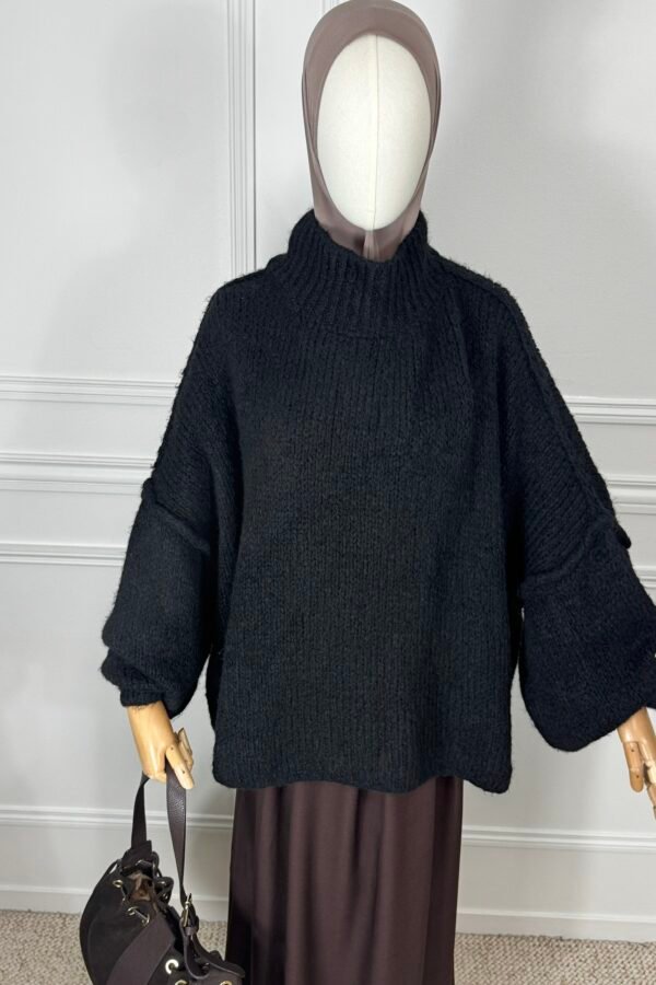 Pull Manches bouffantes – noir