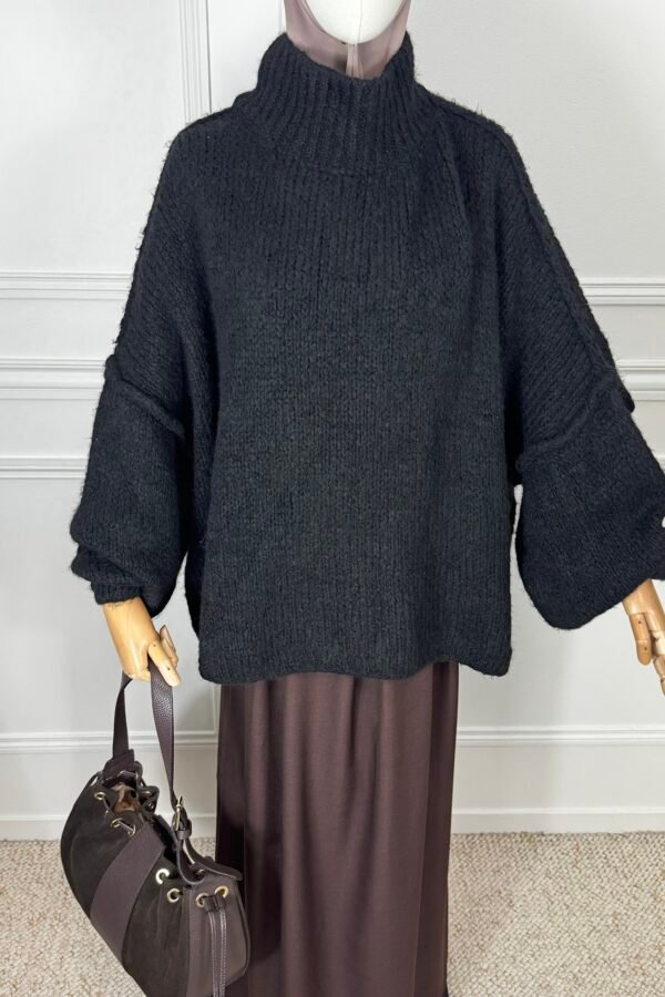 Pull Manches bouffantes – noir