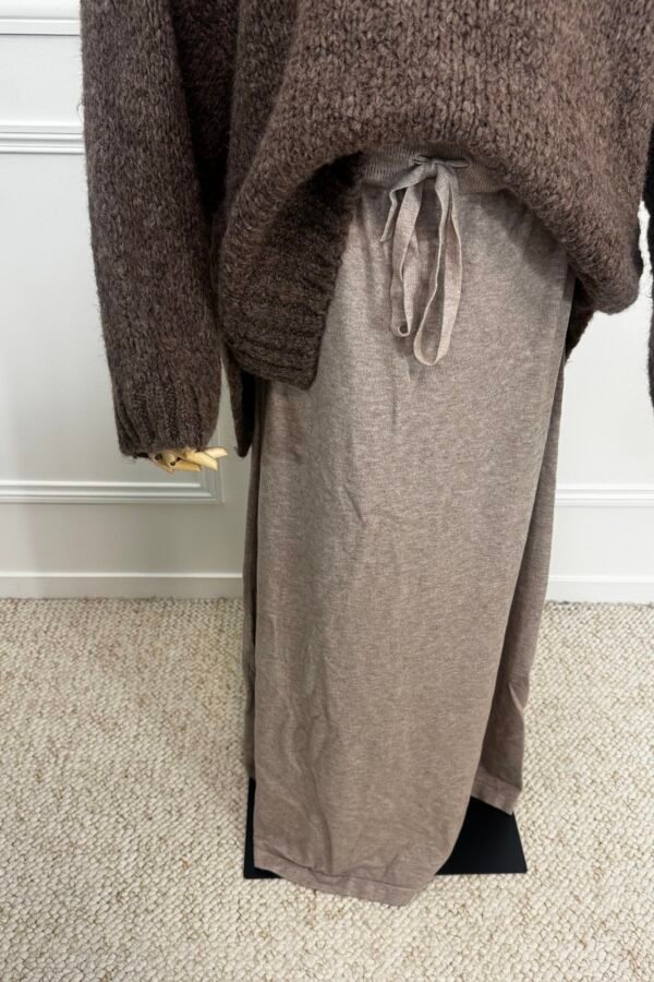 Jupe maille – beige