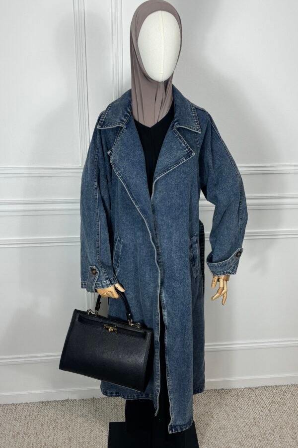 Trench en jean – bleu délavé