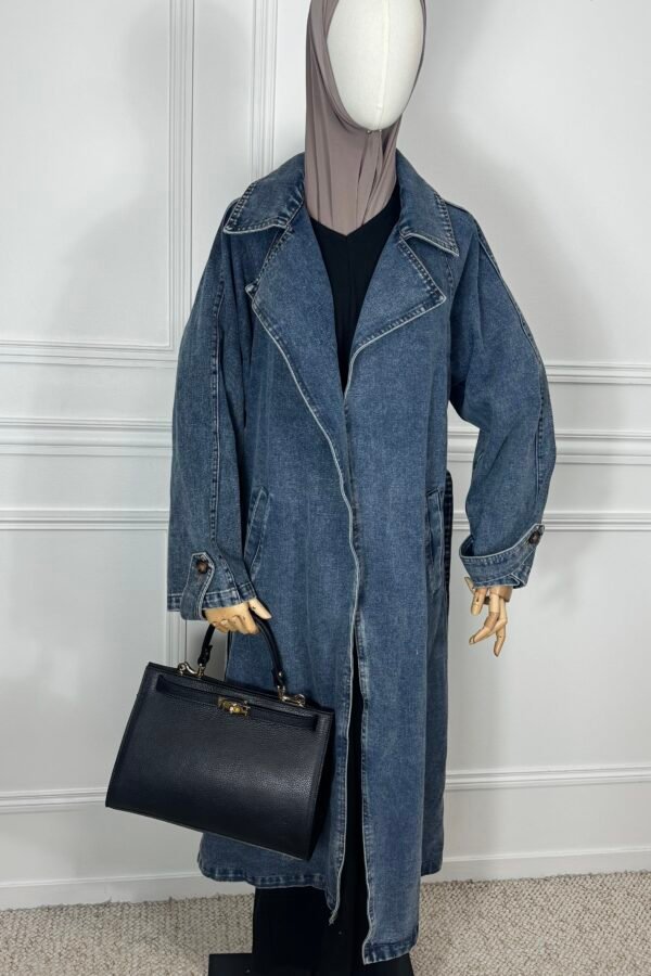 Trench en jean – bleu délavé