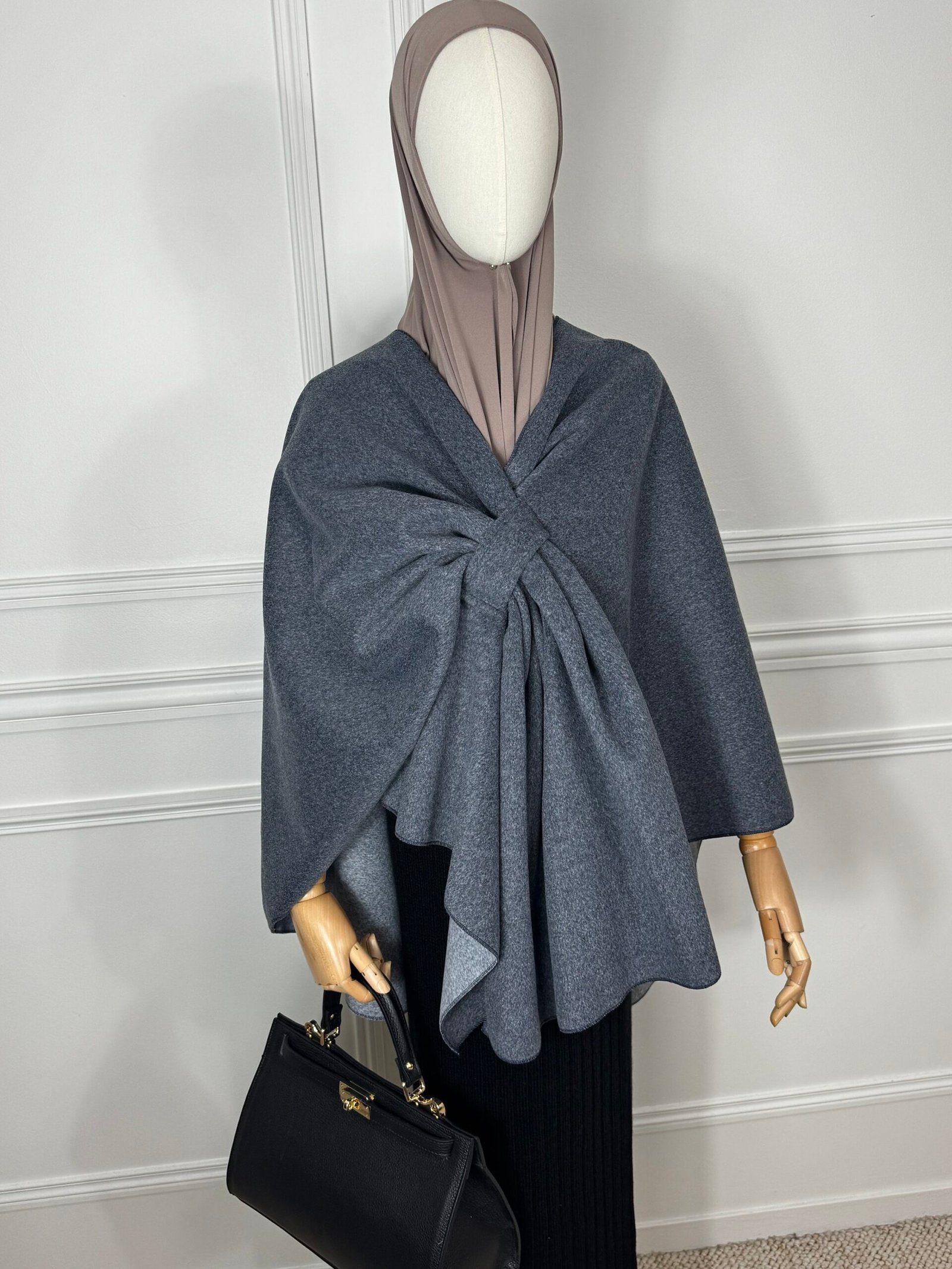 Poncho - bleu jean – Image 3