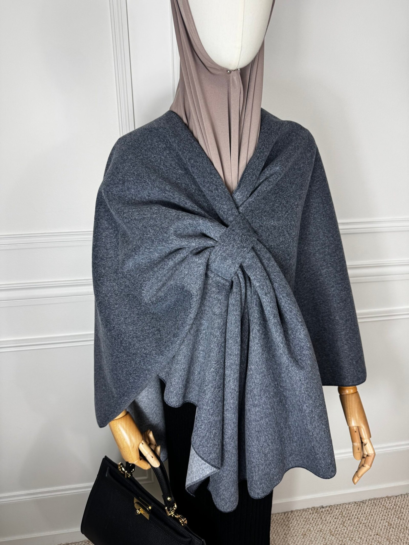 Poncho - bleu jean – Image 2