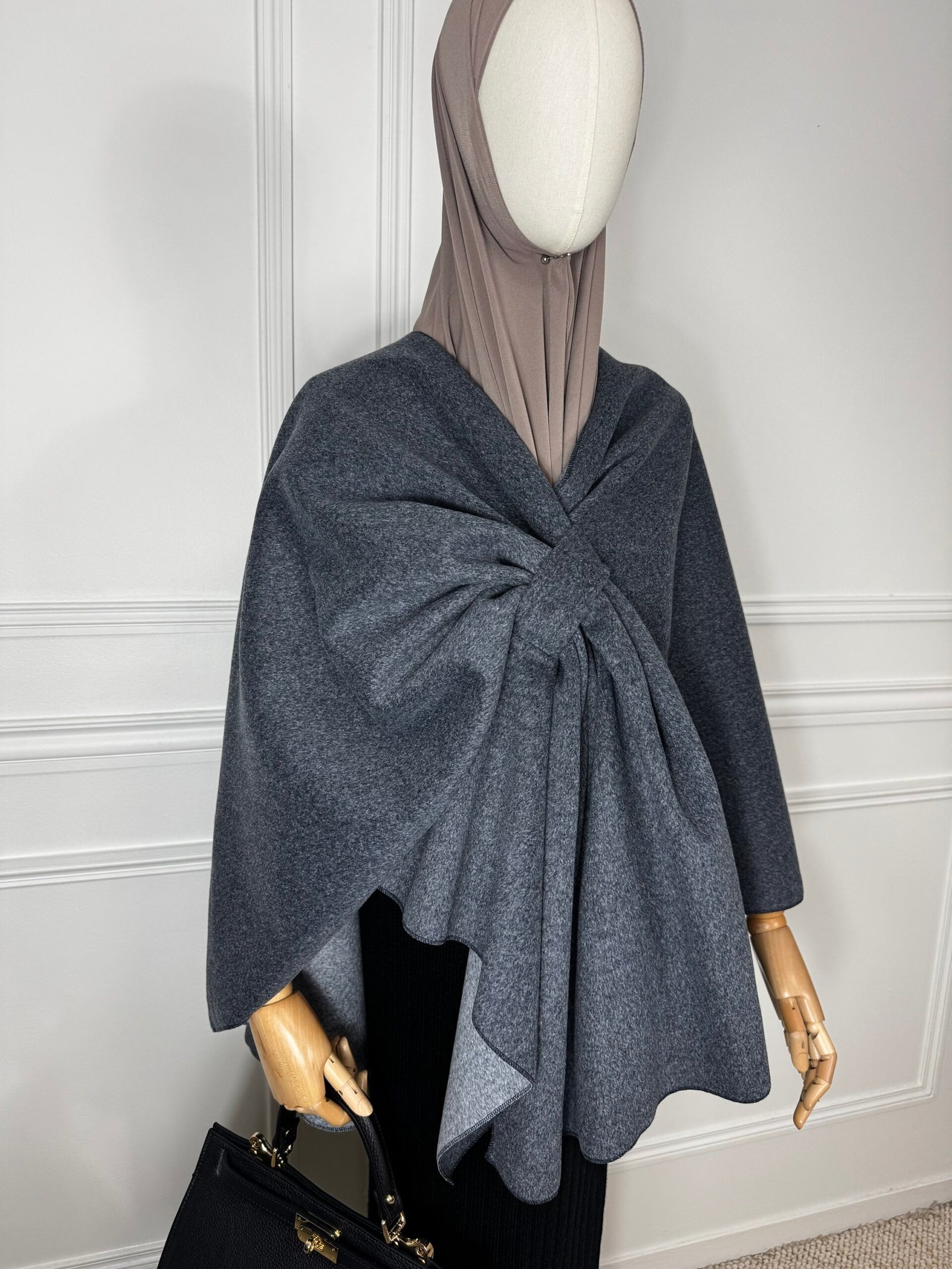 Poncho - bleu jean – Image 4